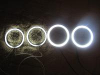 Основное изображение (Ангельские глазки 120 мм белые мото (ССFL шнур, 2 кольца на фары, эффект аналог AUDI, VolksWagen)). Размеры картинки (960х720)