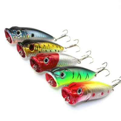 1PC-13g-6-5cm-Artificial-Bait-Simulation-Fishing-Floating-Popper-Poper-Lure-Hooks-Crank-Baits